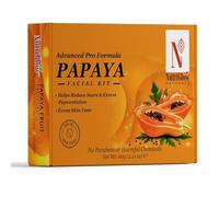 NUTRIGLOW NATURAL'S Advanced Pro Formula Papaya Facial Kit for Glowing Skin Cleanup Kit for Even Skin Tone Controls Excess Pigmentation Scars Reduction, 60gm Multicolor