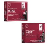 Nutriglow Natural's Advanced Pro Formula Wine Facial Cleanup Kit for Glowing Skin| Fights with Acne & Remove Blackheads| Improve Skin Elasticity| (10Gm) X 6 Each| Pack of 2