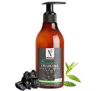 NutriGlow Natural's Bamboo & Charcoal Hand & Body Lotion With Bamboo Charcoal Powder Honey with Shea Butter Instant Skin Smoothing Skin Purifying no Parabens & Silicones, 10.14Oz