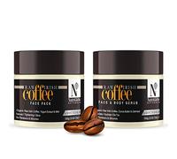 Nutriglow Natural's Coffee Face Pack (100Gm) & Coffee Face & Body Scrub (100Gm) for Deep Exfoliation - Combo Pack of 2