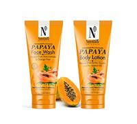 Nutriglow Natural's Papaya Face Wash (100Gm) & Papaya Body Lotion (150 Ml) for Daily Use