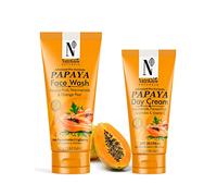 Nutriglow Natural's Papaya Face Wash (100Gm) & Papaya Day Cream (50Gm) for Brighter Skin
