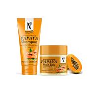 Nutriglow Natural's Papaya Hair Shampoo (150Gm) & Papaya Hair Spa (100Gm) for Deep Conditioning