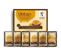 NUTRIGLOW Natural's Ubtan Facial Kit For Glowing Skin, Tan Removal With Haldi & Chandan, 60Gm