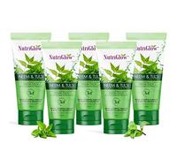 Nutriglow Neem & Tulsi Face Wash for Oily & Pimple Prone Skin, Gentle Moisturizing, Non Foaming Face Wash, Paraben and Sulphate Free, 65Ml Each, Pack of 5