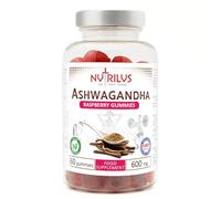 Nutrilus Ashwagandha Root Extract Gummies 600mg - 1200mg per Serving - High Strength - 5% Withanolides - Natural Flavour Vegan Supplement (60 Gummies)
