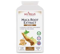 Nutrilus Maca Root Extract 120 Capsules 5000mg - with Zinc - High Strength Supplement - One Daily - Energy and Performance - for Men and Women