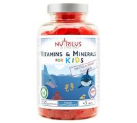 Nutrilus Vitamins & Minerals for Kids and Adults Natural Berry Gummies - Multivitamin & Zinc & Iodine - Growth & Immune & Hormones (150 Gummies)