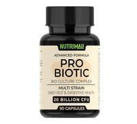 NutriMali Probiotics - Advanced Bio Culture Complex | 20 Billion CFU - 15 Strain Daily Gut & Digestive Health Supplement | 3 Month Supply - 90 Vegan Capsules | Ideal with Prebiotics - Made in UK