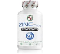 Nutriodol Zinc Tablets 25mg | Mega Strength | Boost Immune System and Protect Cells of Hair, Nails or Bones | Suitable for Vegans (25mg Zinc Oxide x 90)