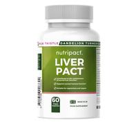 Nutripact Liver & Detox Support Supplement - Milk Thistle 14 in 1 Complex - 60 Capsules in Green | Size: Pack of 60 Nutripact Green Pack of 60