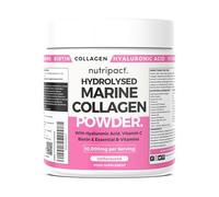 Nutripact Marine Collagen Powder with Hyaluronic Acid, Biotin, Vitamin C & B Vitamins 10,000mg Hydrolysed Collagen Peptides Types 1 & 3, Unflavoured, Odourless, Highly Bioavailable - 30 Servings, 300g