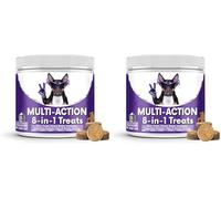 NutriPaw 8-in-1 Multi-Vitamin Treats For Dogs - Brain, Heart, Skin, Coat, Immunity, Digestion, Joints & Energy - Perfect for Small, Medium and Large Dogs (Pack of 2)