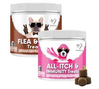 NutriPaw All-Itch, Flea & Tick Treats For Dogs - Soothe Itchy Paws, Eyes, Ears, Skin - Naturally Control Fleas & Ticks - Good for Small, Medium & Large Dogs - Supports Seasonal Itching