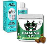 NutriPawDental Water & Calming Bundle - Soft Chews To Reduce Anxiety, Stress, Fear & Reactivity - Dental Water for Clean Teeth, Fresh Breath & Healthy Gums - Great for all dogs