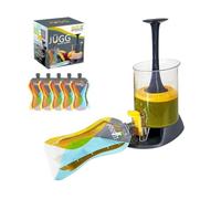 Nutripouch Smoothie Maker System with 5 Reusable Pouches & Recipe Book - Make & Store Homemade Smoothies, Juices, Energy Drinks, Soups & Protein Shakes - Ideal for Slimming, Fitness, Meal Prep