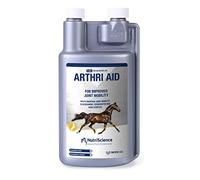 Nutriscience ArthriAid Joint Supplements for Horses Glucosamine, Chondroitin, MSM & HA Supplement Aids joint Lubrication - Improves Joint Health & Mobility (1 Litre - Liquid)
