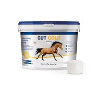 NutriScience Gut Gold Digestive Supplement for Horses - Pre & Probiotic with Saccharomyces Cerevisiae, MOS & Beta-Glucans for Gut Health & Digestion Support - Improves Equine Immune Support - 750g
