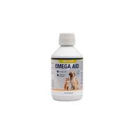 NutriScience Omega Aid Skin & Coat Supplement for Dogs - High Strength Omega 3 & 6 Fatty Acids, Biotin & Zinc - Supports Healthy Skin, Shiny Coat & Itch Relief - Aniseed Flavour - 250ml