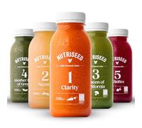 Nutriseed 1 Day Juice Cleanse (5 x 250ml) - Weight Management & Detox Cleanse Cold Pressed Juice, Healthy Diet, No Added Sugar or Preservatives, Vegan-Friendly, Dairy & Gluten-Free