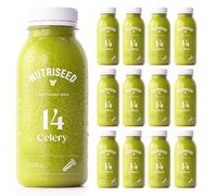 Nutriseed Celery Juice Cleanse (12 x 250ml) - Cold Pressed Juice with Celery, Spinach & Lemon, Flash Frozen, No Added Sugar, Gluten-Free, Dairy-Free, Vegan