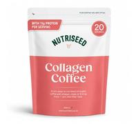 Nutriseed Collagen Protein Coffee Powder 320g (20 Servings) -12,000mg Bovine Collagen with 11g Protein Per Serving, Arabica Coffee, Maca, Ashwagandha & More, Supports Hair, Skin, Stress & Hormones