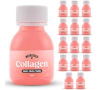Nutriseed Collagen Shots (14 x 60ml), Cold Pressed Shots, Flash Frozen | Marine Collagen 5000mg Blended with Pineapple, Strawberry, Lemon, Apple & More, 230mg Vitamin C, Supports Skin, Hair & Nails