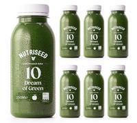 Nutriseed Dream of Green Juice (6 x 250ml) - Cold Pressed Juice, Flash Frozen, 100% Natural Ingredients containing Apple, Cucumber, Spinach, Ginger & More, No Added Sugar, Gluten-Free & Dairy-Free