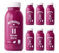 Nutriseed Purple Burst Grape Juice (6 x 250ml) - Cold Pressed Juice, 100% Natural Ingredients containing Grapes, Apple, Orange, Cabbage, Carrot, Lime & Ginger, No Added Sugar, Gluten-Free & Dairy-Free