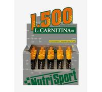 Nutrisport L Carnitine 1500 Vials Box Orange 20 Units Grey