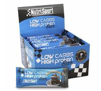 Nutrisport - Low-carb high-potein bar - 60g - Brownie, Box of 16 Units