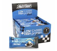 Nutrisport Low Carb High Protein Bars Box Cookies&cream 16 Units Blue