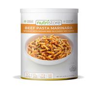 Nutristore Freeze-Dried Beef Pasta Marinara | Emergency Survival Bulk Food Storage Meal | Perfect for Everyday Quick Meals and Long-Term Storage | 25 Year Shelf Life | USDA Inspected (1-Pack)