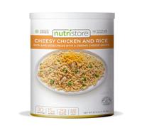 Nutristore Freeze-Dried Cheesy Chicken and Rice | Emergency Survival Bulk Food Storage Meal | Perfect for Everyday Quick Meals and Long-Term Storage | 25 Year Shelf Life | USDA Inspected (1-Pack)