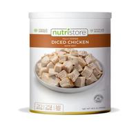 Nutristore Freeze Dried Chicken, Emergency Survival Bulk Food Storage, Premium Quality Meat, Perfect for Lightweight Backpacking or Home Meals, USDA Inspected