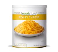 Nutristore Freeze Dried Colby Cheese Shredded | Bulk Emergency Food Supply | Perfect for Camping, Backpacking and Everyday Meals or Snacking | 25 Year Shelf Life | #10 Can | 38.1 oz, 1080 g