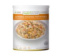 Nutristore Freeze-Dried Loaded Mashed Potatoes | Emergency Survival Bulk Food Storage Meal | Perfect for Everyday Quick Meals and Long-Term Storage | 25 Year Shelf Life | USDA Inspected (1-Pack)
