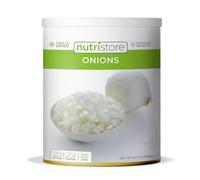 Nutristore Freeze Dried Onions | Premium Quality Vegetables for Long Term Storage or Recipes | Emergency Survival Canned Food Supply | Bulk #10 Can Veggies | 25 Year Shelf Life | 20 Servings
