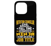 Nutrition Counselor Job Title - Nutrition Expert Adviser Case for iPhone 13 Pro