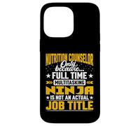 Nutrition Counselor Job Title - Nutrition Expert Adviser Case for iPhone 14 Pro Max