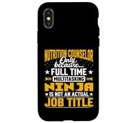 Nutrition Counselor Job Title - Nutrition Expert Adviser Case for iPhone X/XS