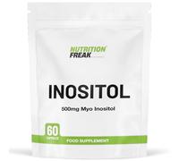 Nutrition Freak Inositol 500mg - 60 Myo-Inositol Capsules, Supports Women with PCOS, Promotes Hormonal Balance & Normal Ovarian Function, Pure Inositol Formula, Easy-to-Swallow Capsules, No Additives