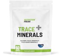 Nutrition Freak Trace Minerals + 60 Capsules - Aquamin Trace Minerals a 70+ Nutrient-Dense Multimineral Complex Sourced from Marine Plant - UK Made