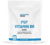 Nutrition Freak Vitamin B6 P5P 50mg - Activated Vitamin B6 - Pyridoxal-5'-Phosphate Tiredness and Fatigue Supplement - 60 Capsules