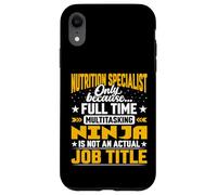 Nutrition Specialist Job Title - Funny Nutrition Expert Case for iPhone XR