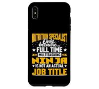 Nutrition Specialist Job Title - Funny Nutrition Expert Case for iPhone XS Max
