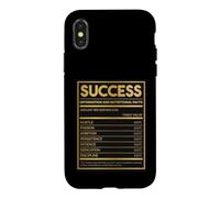 Nutritional Facts Success Funny Hustle Ambition Passion Case for iPhone X/XS