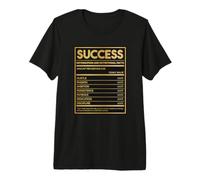 Nutritional Facts Success Funny Hustle Ambition Passion Premium T-Shirt