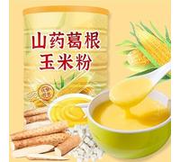 Nutritional Health Coarse Grain Congee Lotus Root Soup, Corn Soup 500g/can 17.63oz/can Instant Chinese Yam Corn Flour Coarse Grain Congee (1 Can)