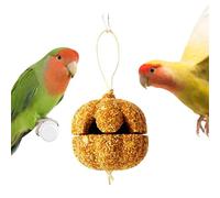 Nutritious Bird Seed Enrichment Treat - Pressed Grains Destructible Toy, Satisfies Natural Foraging Instincts, Offers Lovebird Dietary Variety, Prevents Cage Boredom, Compact Canary Nibbler | For Parr